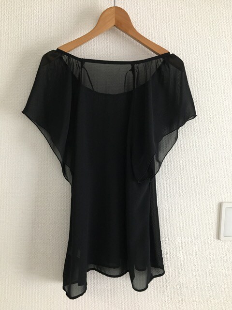 シフォン トップス 半袖 Tシャツ 黒 ブラック レディース ユニクロ ジーユー Gu 女性ファッション 新品 中古のオークション モバオク