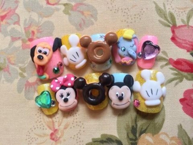 夢の国ねずみさんカップルxわんこxぞう3dキャラネイルチップ 新品 中古のオークション モバオク 夢の国ねずみさんカップルxわんこxぞう3dキャラネイルチップ 新品 中古のオークション モバオク