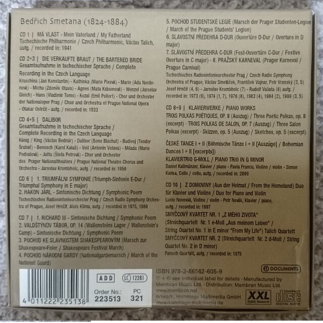 Kf スメタナ わが祖国 歌劇売られた花嫁全曲 他10cd Cd Dvd ビデオ 新品 中古のオークション モバオク No Kf スメタナ わが祖国 歌劇売られた花嫁全曲 他10cd Cd Dvd ビデオ 新品 中古のオークション モバオク No