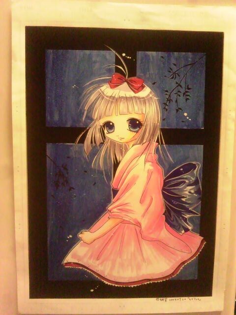自作イラストオリジナル 着物ワンピの女の子 姫カット 新品 中古のオークション モバオク 自作イラストオリジナル 着物ワンピの女の子 姫カット 新品 中古のオークション モバオク