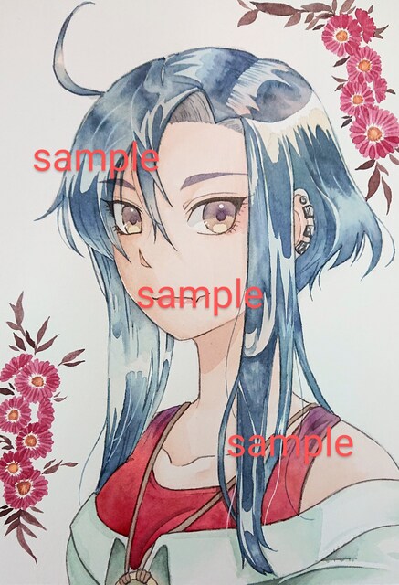 自作イラスト 創作 女の子 花 透明水彩 画用紙 アニメ コミック キャラクター 新品 中古のオークション モバオク 自作イラスト 創作 女の子 花 透明水彩 画用紙 アニメ コミック キャラクター 新品 中古のオークション モバオク