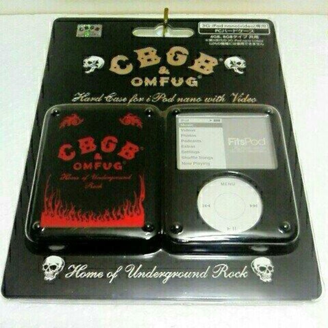 Cbgb Omfug 第3世代 Ipod Nano Video 専用 ハードケース 黒 赤 家電 Av 新品 中古のオークション モバオク