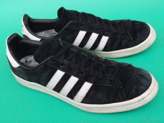 Kj着 初期 Adidas キャンパス80s 黒スエード 白 28 5 Campus 80s 新品 中古のオークション モバオク Kj着 初期 Adidas キャンパス80s 黒スエード 白 28 5 Campus 80s 新品 中古のオークション モバオク