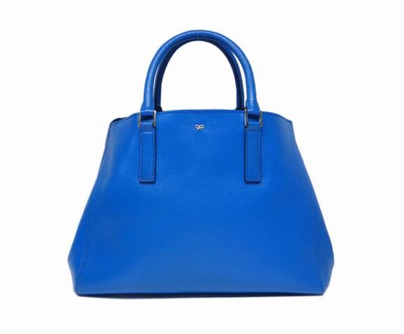 ANYA HINDMARCH アニヤハインドマーチ レザー トートバッグ ブルー ...