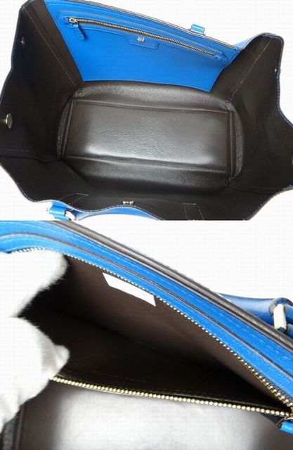 ANYA HINDMARCH アニヤハインドマーチ レザー トートバッグ ブルー ...