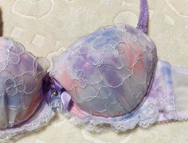 中古】品 タグなし パリツェ 飾り付き リボン付き フラワー刺繍