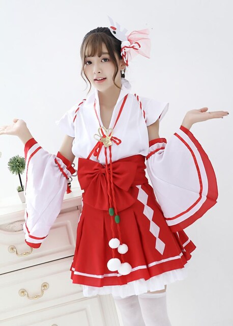 巫女 アイドル風 コスプレ衣装 女性ファッション 新品 中古のオークション モバオク No