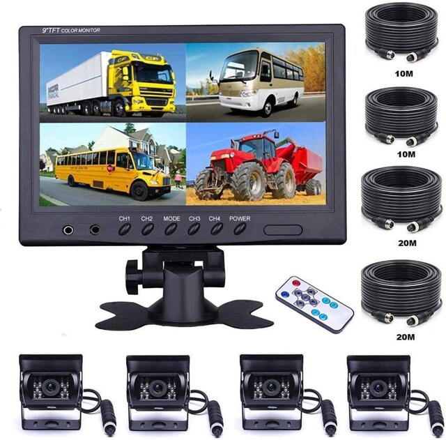 車載バックアップカメラ モニター 9インチ 4分割画面 モニター 自動車 バイク 新品 中古のオークション モバオク 車載バックアップカメラ モニター 9インチ 4分割画面 モニター 自動車 バイク 新品 中古のオークション モバオク