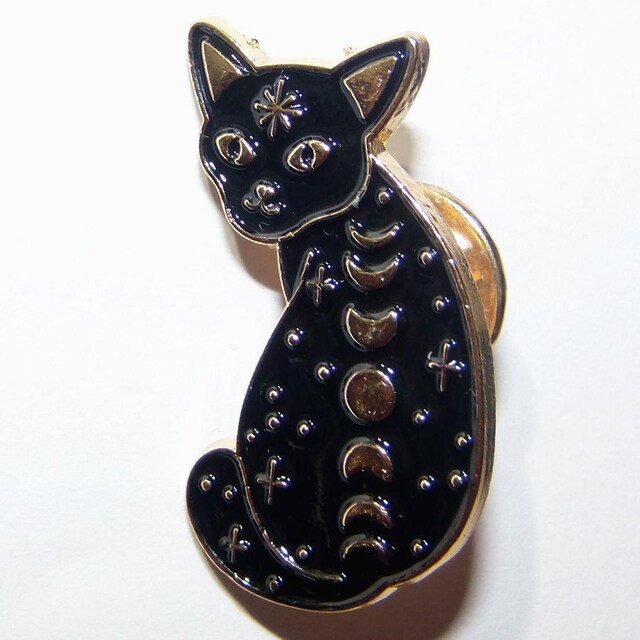 ピンズ 黒電話と猫 【72%OFF!】 ピンズ 黒電話と猫 【72%OFF!】