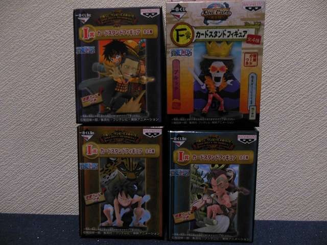一番くじ ワンピース カードスタンドフィギュア お得4点セット アニメ コミック キャラクター 新品 中古のオークション モバオク 一番くじ ワンピース カードスタンドフィギュア お得4点セット アニメ コミック キャラクター 新品 中古のオークション モバオク