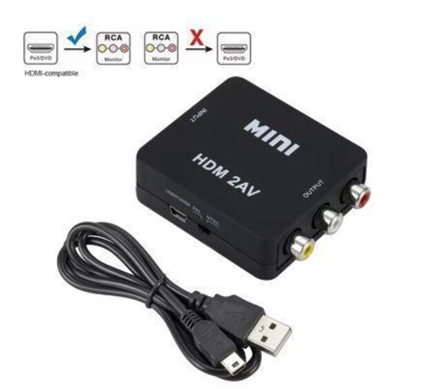 HDMI to AVϊRo[^[ HDMI to RCAϊ 1080P  o er/PS3/PS4/PS5PC 70  Ɠd/AV 