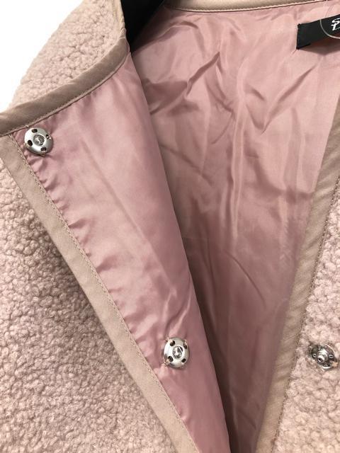 新品☆10L♪ピンク系♪もこもこボアかわいいコートうすかる☆w583 新品☆10L♪ピンク系♪もこもこボアかわいいコートうすかる