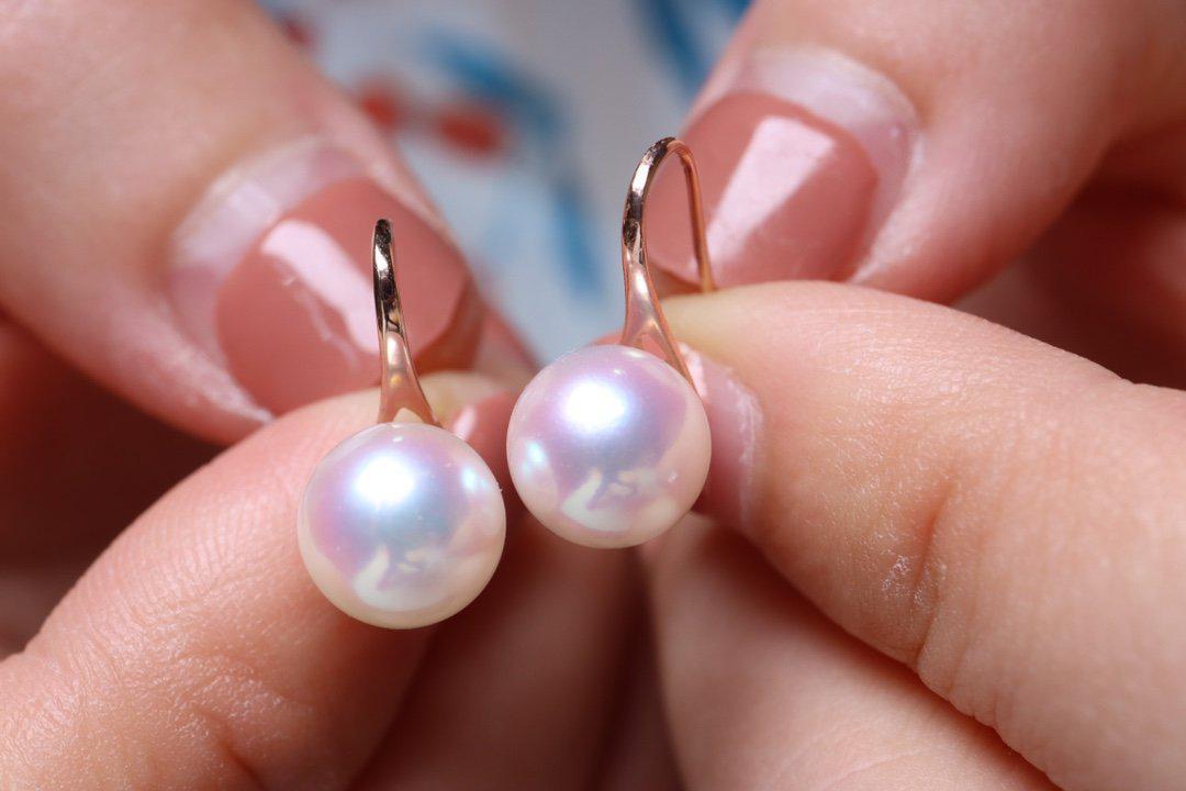 高級】天然あこや真珠 ピアス5-8mm k18 - newswirengr.com