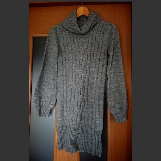 値下げ不可 極美品 グレー ニット ワンピース M 女性ファッション 新品 中古のオークション モバオク