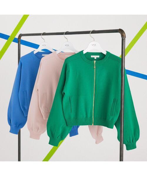 agnes b.☆定価2.2万♪華やかグリーンのトレンドアウター
