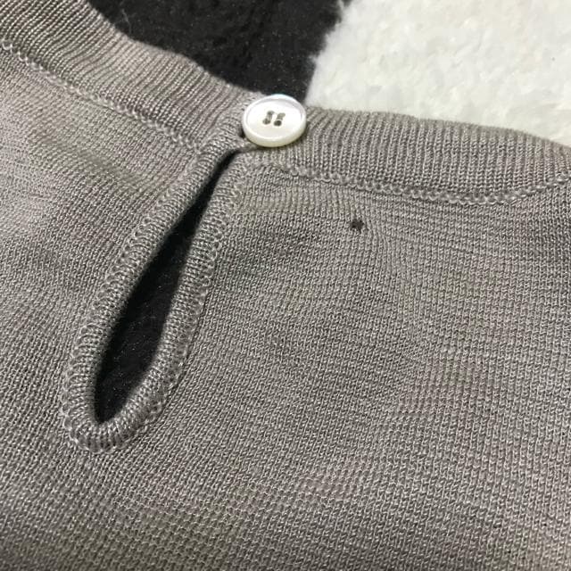 HERMÈS ノースリーブ ニット グレー系 HERMES エルメス ノースリーブニット シルク ポリアミド XS