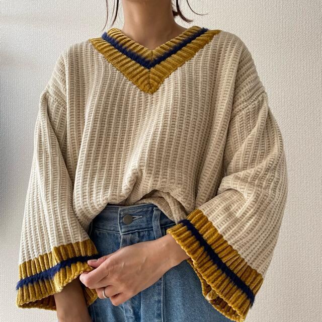 Retro Girl もちもちモールニット チルデンニット レトロガール ゆったり 新品 中古のオークション モバオク