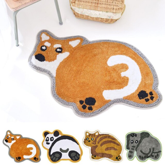 癒し系アニマルマット 動物 玄関 トイレ 洗面所 子供部屋 インテリア ライフ 新品 中古のオークション モバオク No