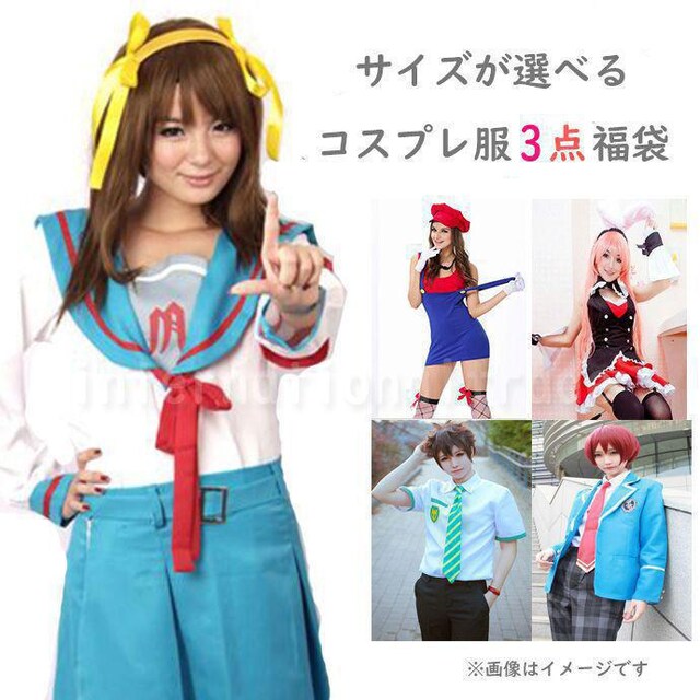 コスプレ福袋 3点セット コスチューム | 女性ファッション | 新品