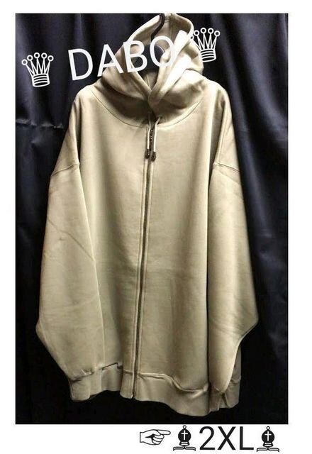 セールhiphopビッグシルエットdaboパーカーベージュ2xl 男性ファッション 新品 中古のオークション モバオク