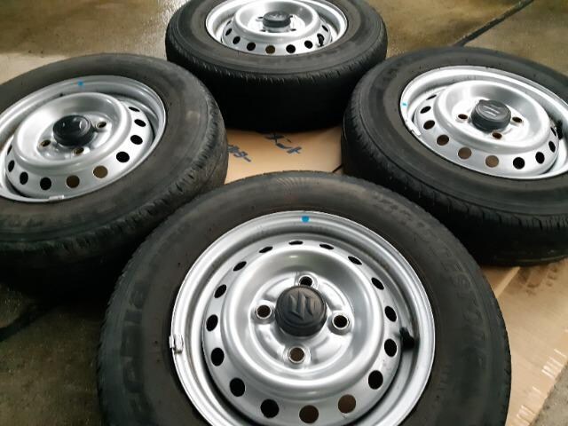 145/80R12LT 80/78N夏タイヤ、ホイール付4本セット | 自動車