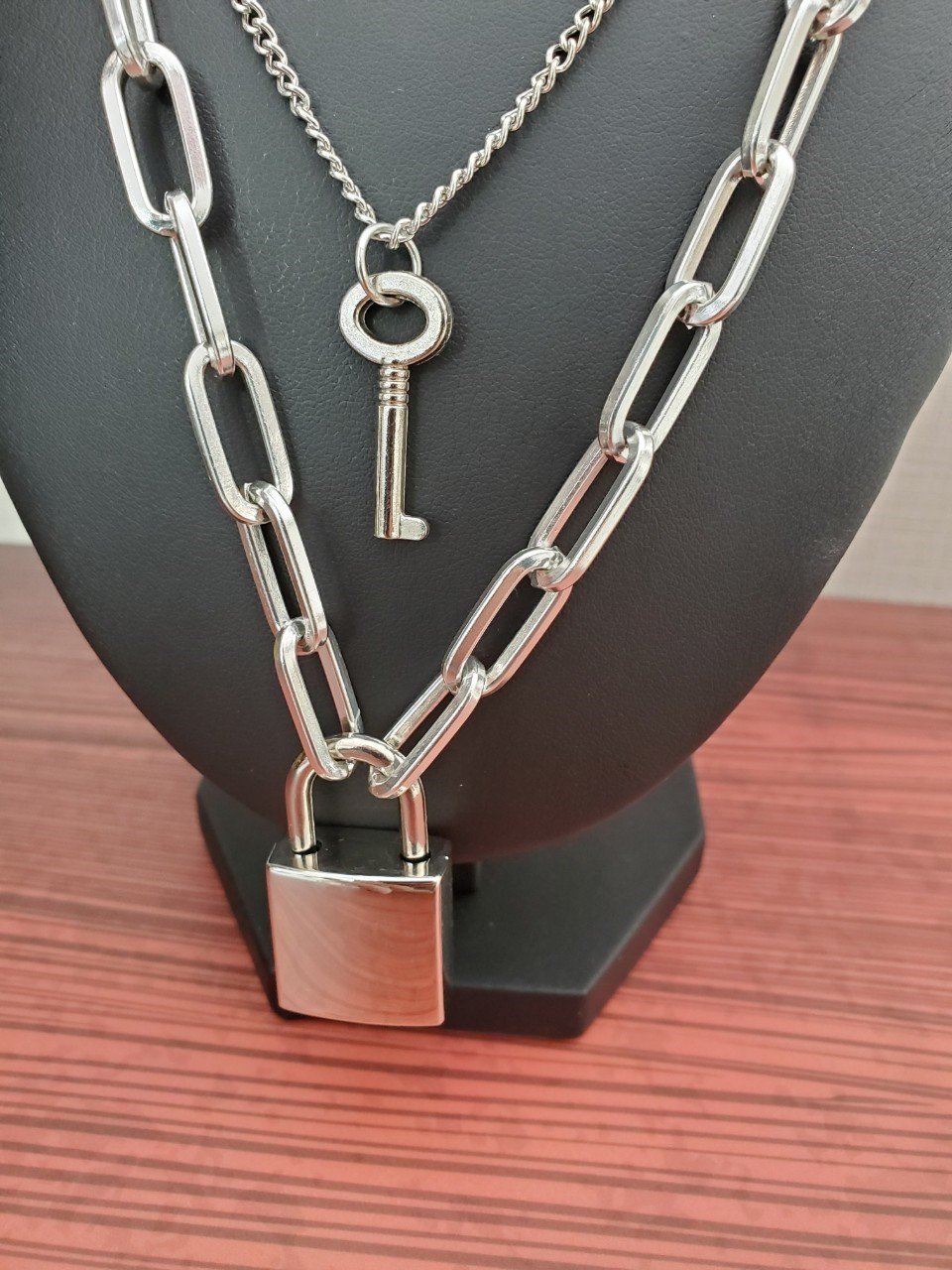 南京錠 ネックレス 2連 アクセサリー | 男性アクセサリー/時計 | 新品 南京錠 ネックレス 2連 アクセサリー | 男性アクセサリー/時計 | 新品