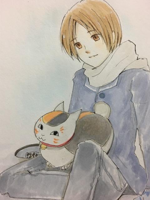 自作イラスト 夏目友人帳 夏目貴志とニャンコ先生 新品 中古のオークション モバオク 自作イラスト 夏目友人帳 夏目貴志とニャンコ先生 新品 中古のオークション モバオク