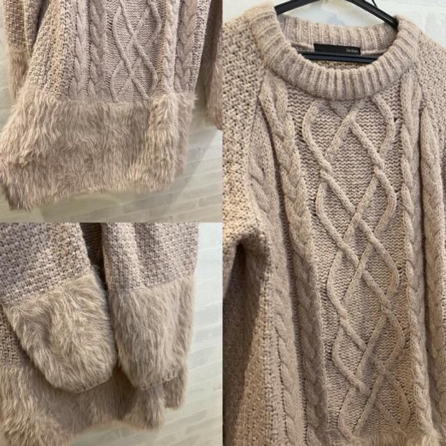 Heather ケーブル切り替えニットワンピース ヘザー Heather 新品 中古のオークション モバオク No