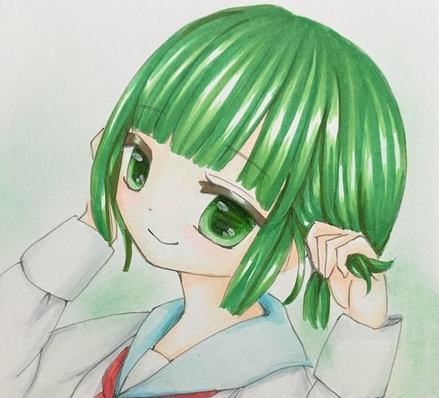 自作イラスト セーラー服 ショートヘア アニメ コミック キャラクター 新品 中古のオークション モバオク No