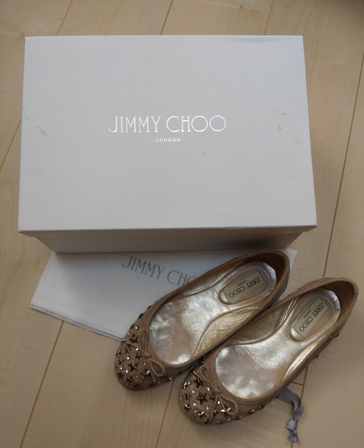 今回最終出品 送料無 JIMMY CHOO ジミーチュウ スター スタッズ ...