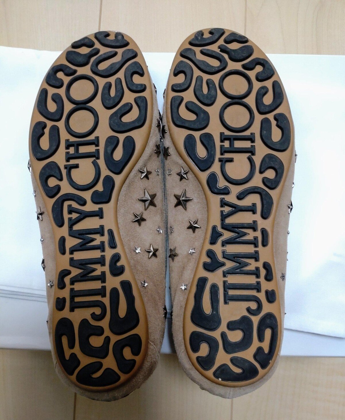 今回最終出品 送料無 JIMMY CHOO ジミーチュウ スター スタッズ ...