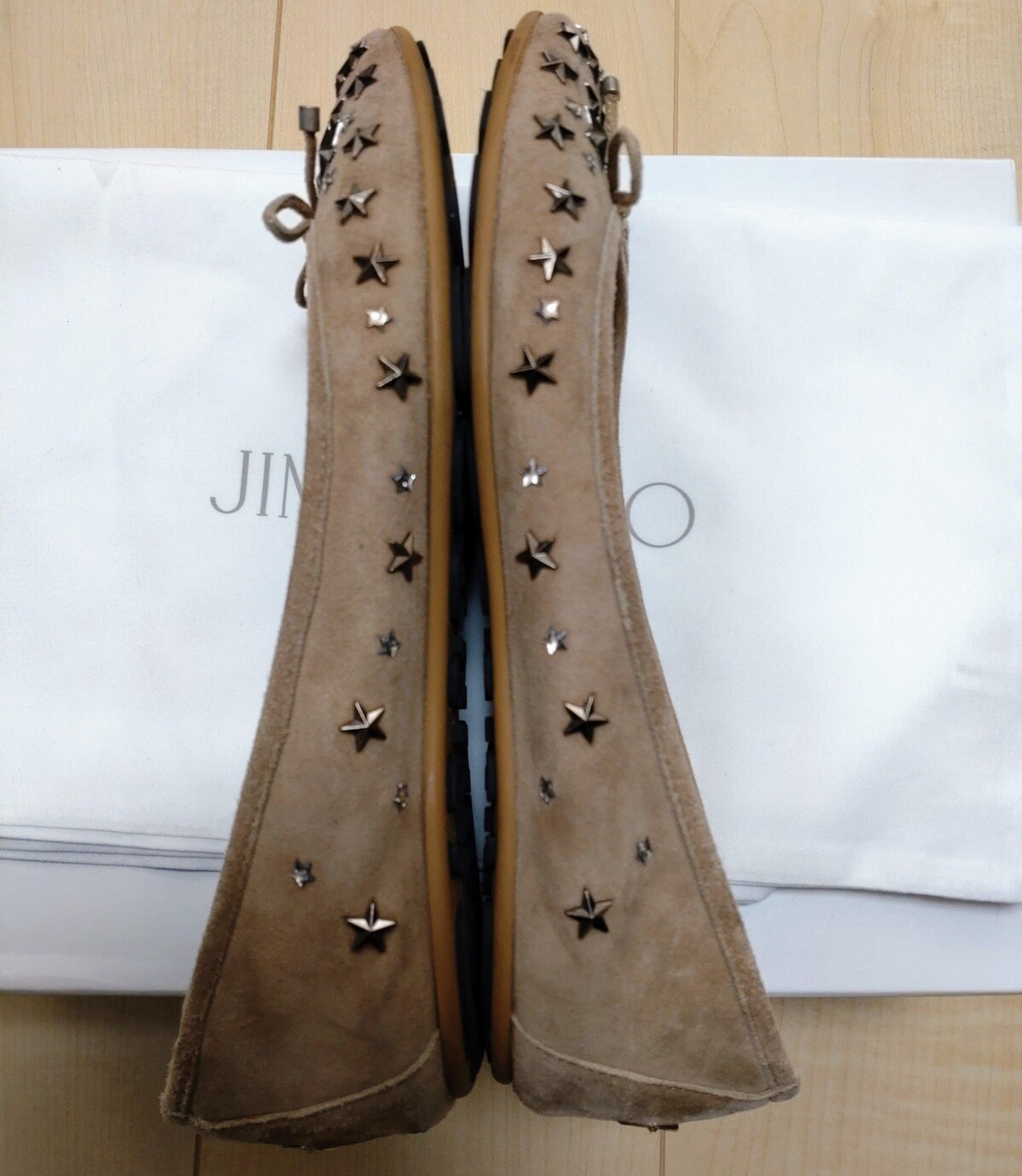 今回最終出品 送料無 JIMMY CHOO ジミーチュウ スター スタッズ ...