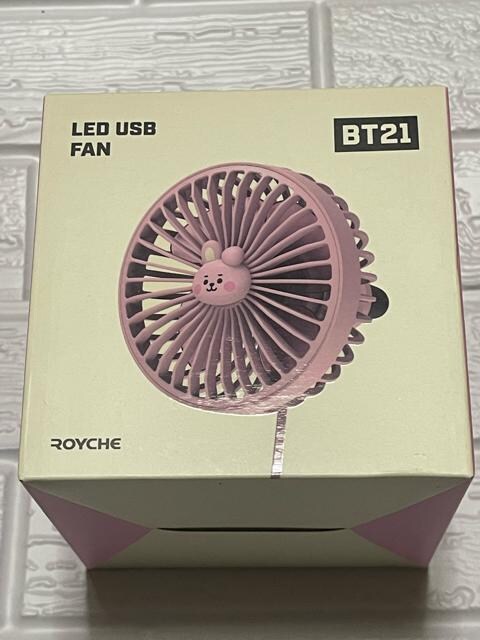 Bt21 車内 Led Usb Fan 扇風機 Cooky ジョングク Bts タレントグッズ 新品 中古のオークション モバオク No