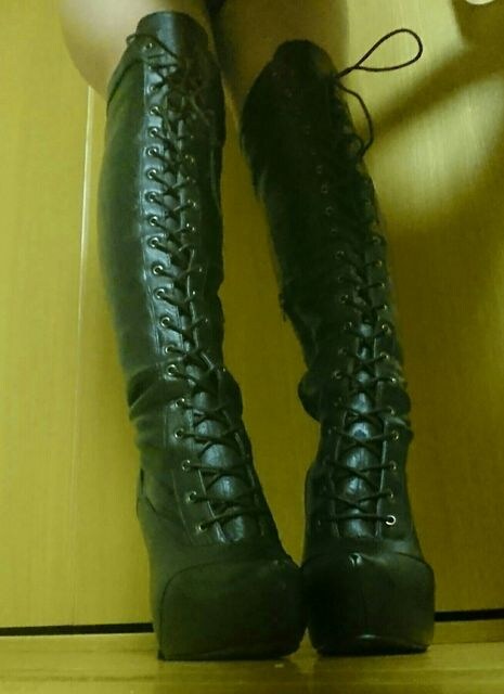 フェイクレザーsm編み上げ横チャックロングブーツ女王様フェチ 新品 中古のオークション モバオク フェイクレザーsm編み上げ横チャックロングブーツ女王様フェチ 新品 中古のオークション モバオク