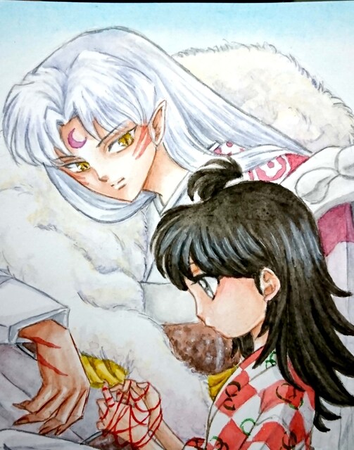 自作イラスト 犬夜叉 殺生丸とりん 新品 中古のオークション モバオク