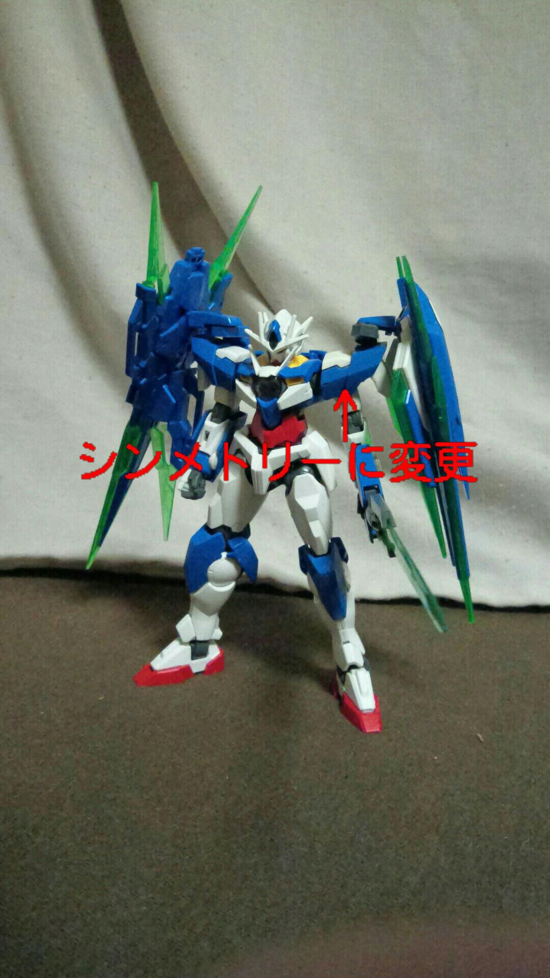 HG ダブルオーザンライザーセブンソード/Gフルセイバー 素組