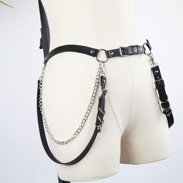 ハーネス 腰 ベルト コルセット レディース メンズ パンク V系 女性ファッション 新品 中古のオークション モバオク No