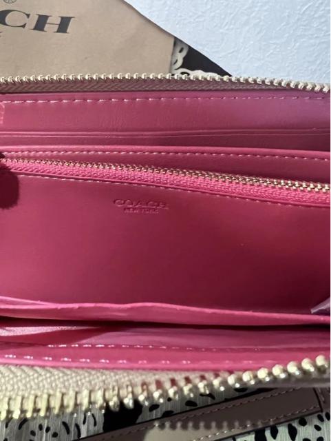 新作 COACHコーチ アコーディオン ウォレット シグネチャー!レザー ...
