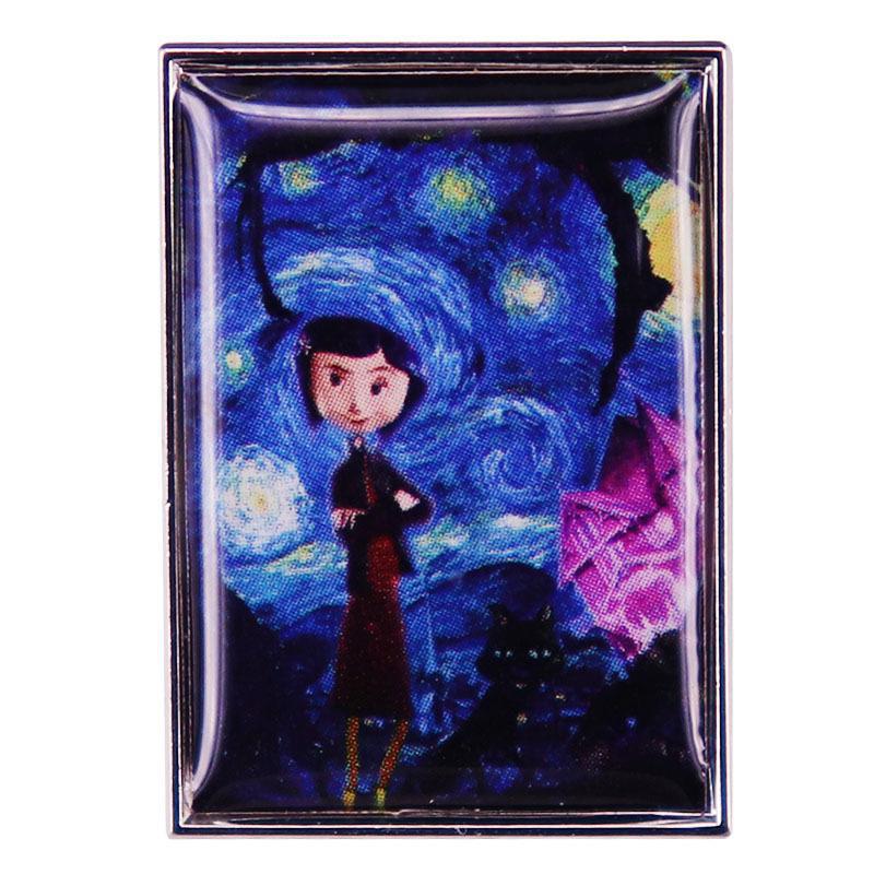 新品 コララインとボタン魔女 ピンブローチ ピンバッジ ピンズ | 女性 新品 コララインとボタン魔女 ピンブローチ ピンバッジ ピンズ | 女性