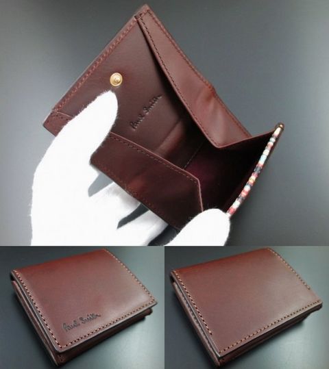 驚きの価格が実現! ☆新品☆箱なし ポールスミス 濃茶☆ コインケース オールドレザー牛革 - コインケース/小銭入れ
