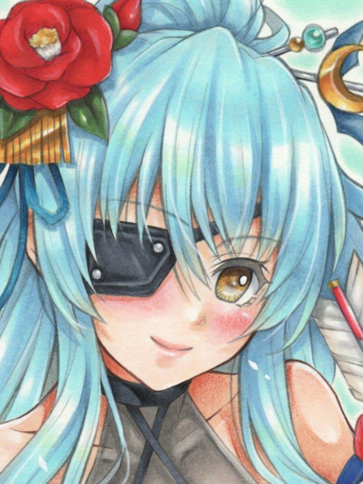 同人手描きイラスト◇戦国乙女◇伊達マサムネ｜手描きイラスト