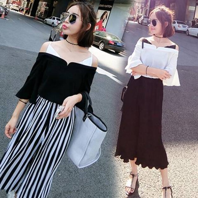 セットアップ ワイドパンツ ガウチョ オフショルダー レディース 女性ファッション 新品 中古のオークション モバオク セットアップ ワイドパンツ ガウチョ オフショルダー レディース 女性ファッション 新品 中古のオークション モバオク