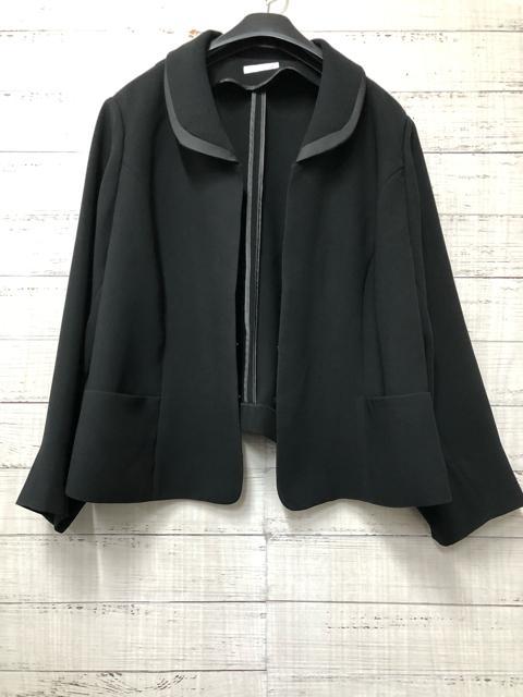 新品☆6L喪服礼服ブラックフォーマル長め丈ワンピースのアンサンブル ...