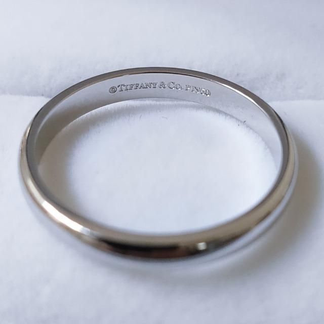 ティファニー クラシック バンドリング Pt950 3.0mm 5.5g ...