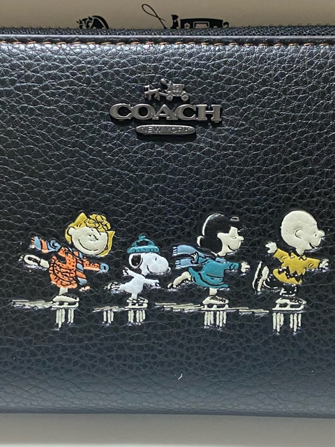 Coach コーチ スヌーピー コラボ 長財布 美品 コーチ Coach 新品 中古のオークション モバオク