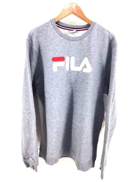 Fila フィラ ロゴプリントクルーネックスウェットスウェット トレーナー 男性ファッション 新品 中古のオークション モバオク No
