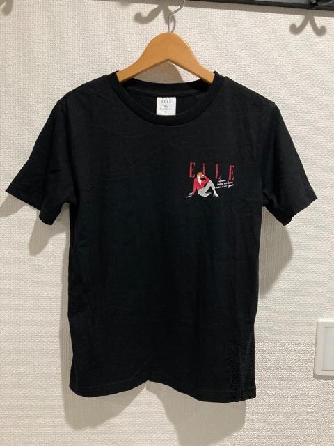 Gu ジーユー Elle エル コラボ 半袖 Tシャツ トップス レディース 黒 ブラック ジーユー Gu Tシャツ オークション モバオク