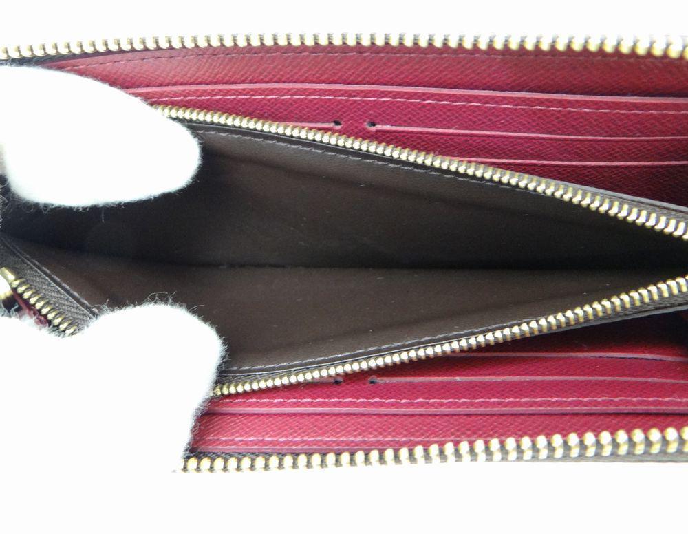 ルイヴィトン モノグラム ラウンドファスナー長財布 フューシャ<美品