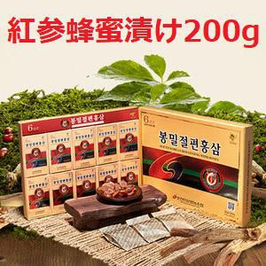 6年根蜂蜜切片紅参 200g 高麗人参蜂蜜漬け 紅参スライス こうじん ...