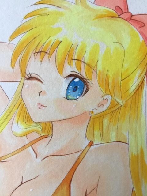 自作イラスト セーラーヴィーナス 愛野美奈子 水着 B6 アニメ コミック キャラクター 新品 中古のオークション モバオク No 自作イラスト セーラーヴィーナス 愛野美奈子 水着 B6 アニメ コミック キャラクター 新品 中古のオークション モバオク No
